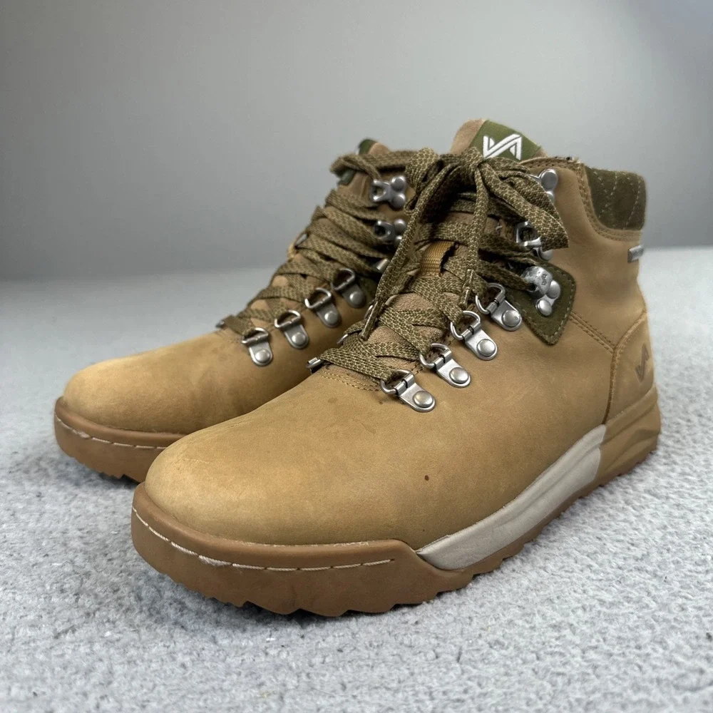 Forsake Patch Leather Waterproof Hiking Boots Women 7.5 Sand Cyprus NHCF19